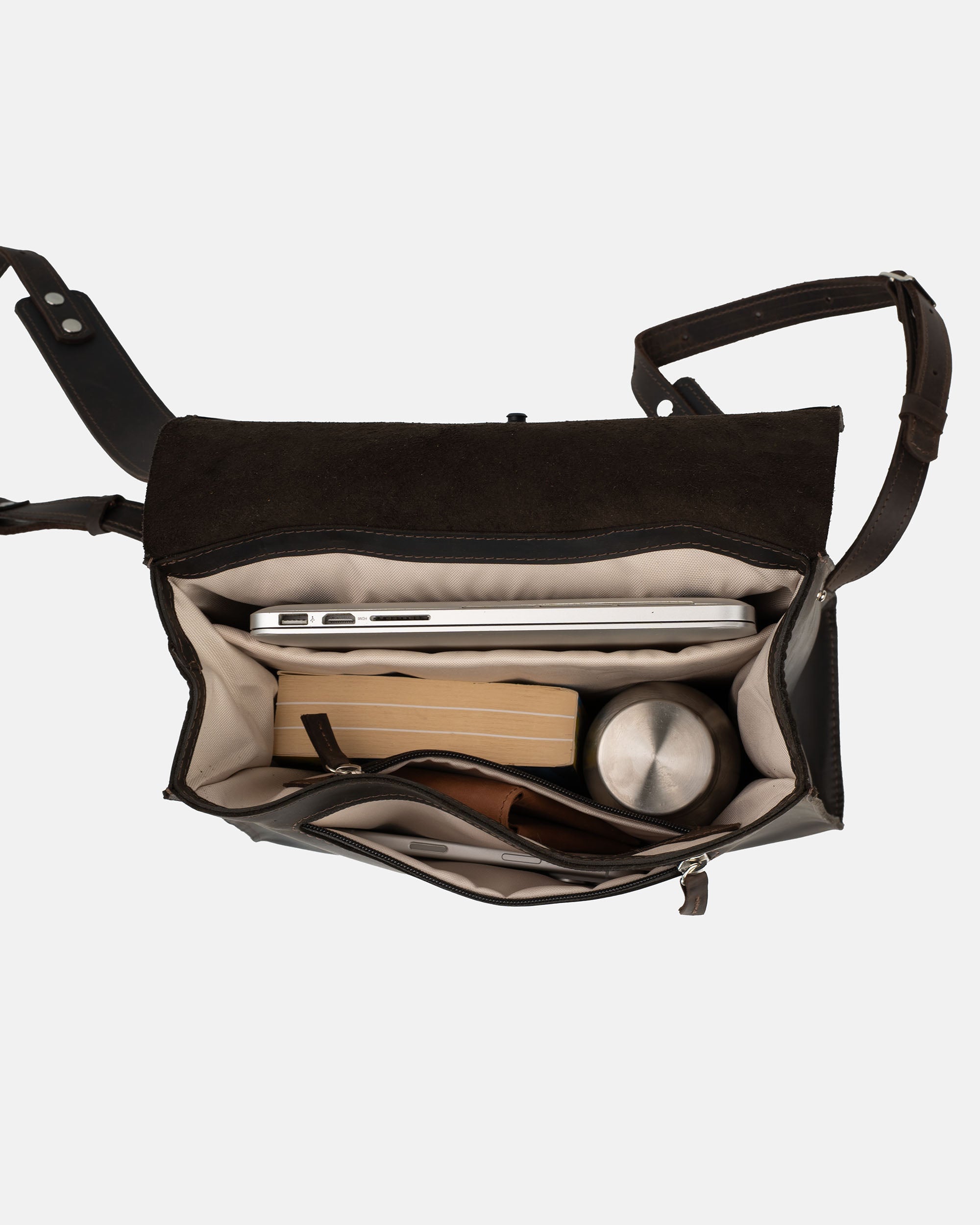 Sac à dos en cuir - Fi (Noir)