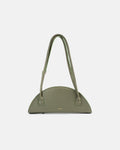 Amber Leather Handbag (Olive Green)