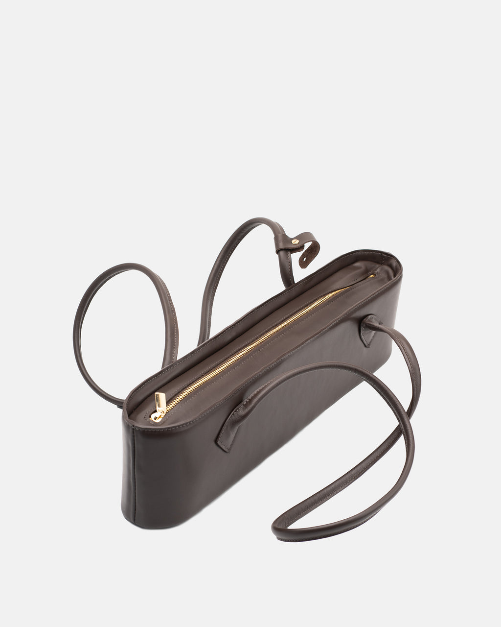 Teckelete Leather Handbag (Black Coffee)