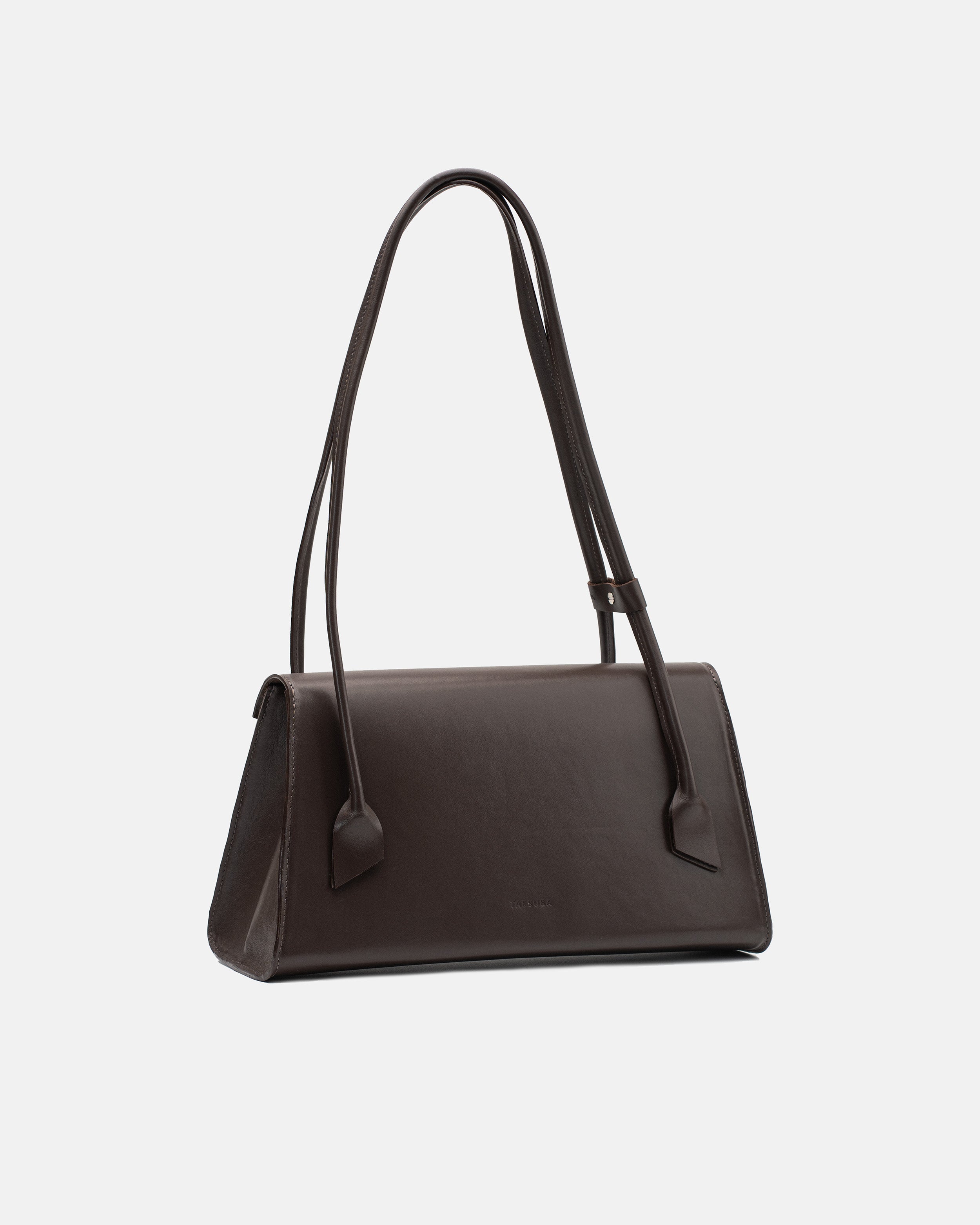 Alvera M Leder Handtasche (Schwarz)