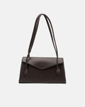 Alvera M Leder Handtasche (Schwarz)