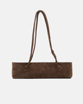 Teckelete Lederhandtasche (Black Coffee)