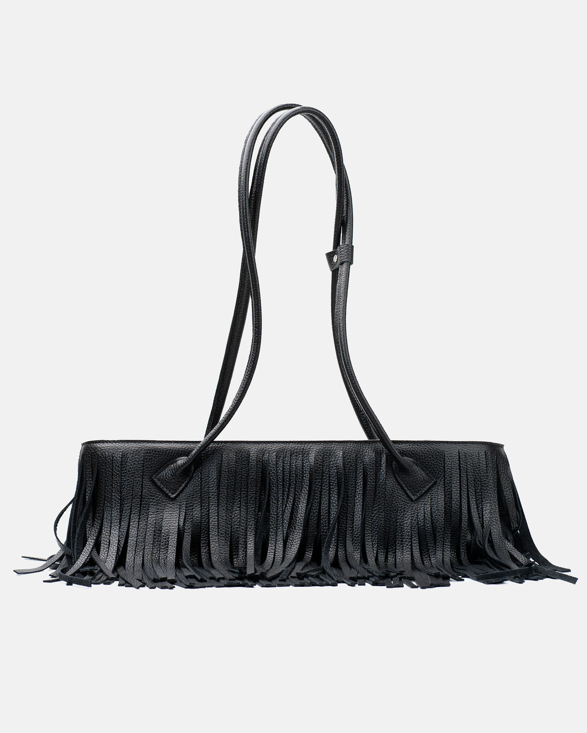 Black Teckelete Longue leather shoulder handbag by TAKSUBA