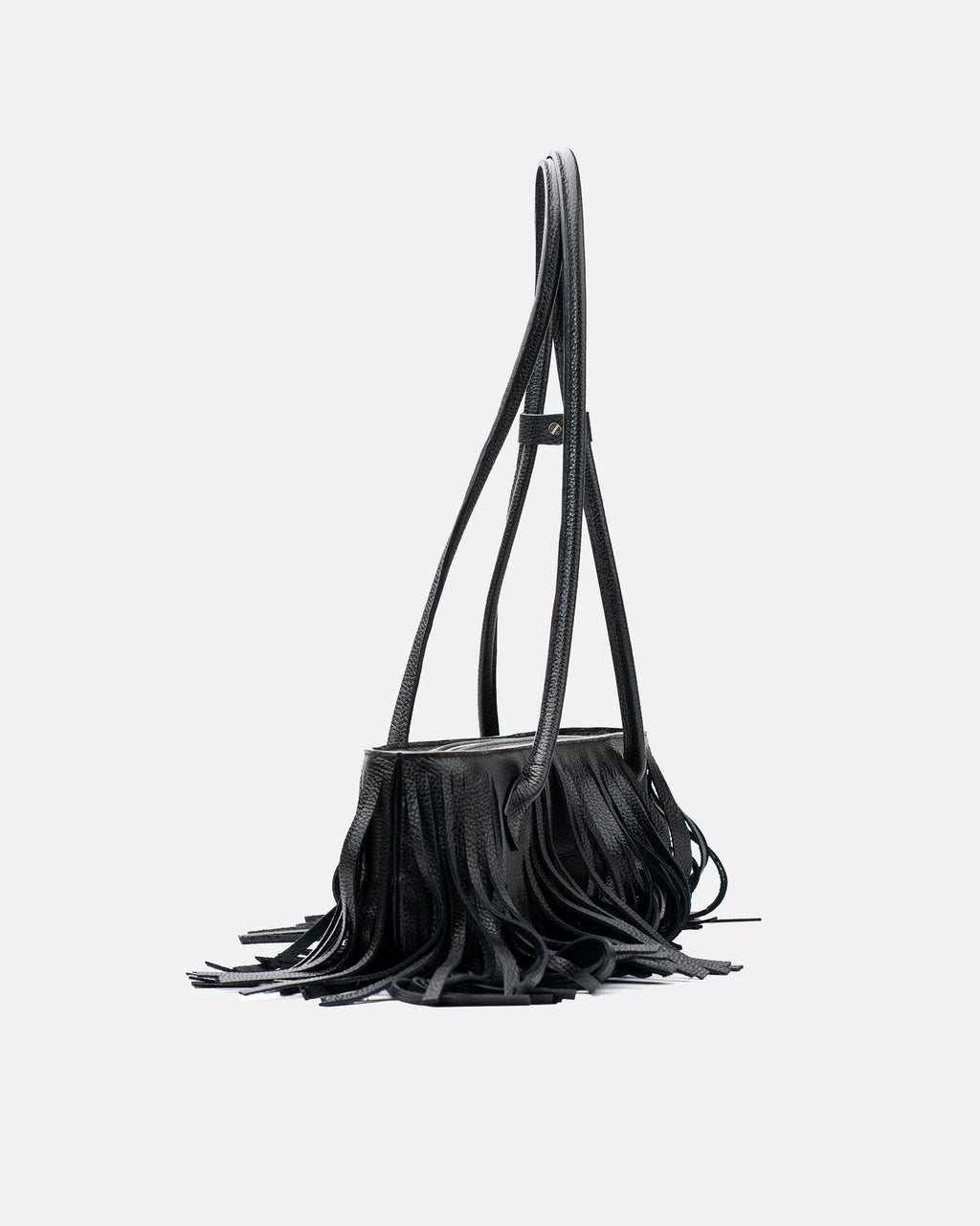 Teckelete Longue black leather shoulder bag, additional view