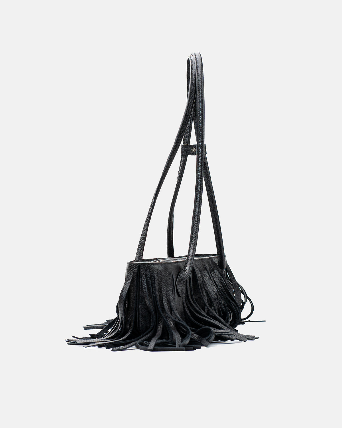 Teckelete Longue black leather shoulder bag, additional view