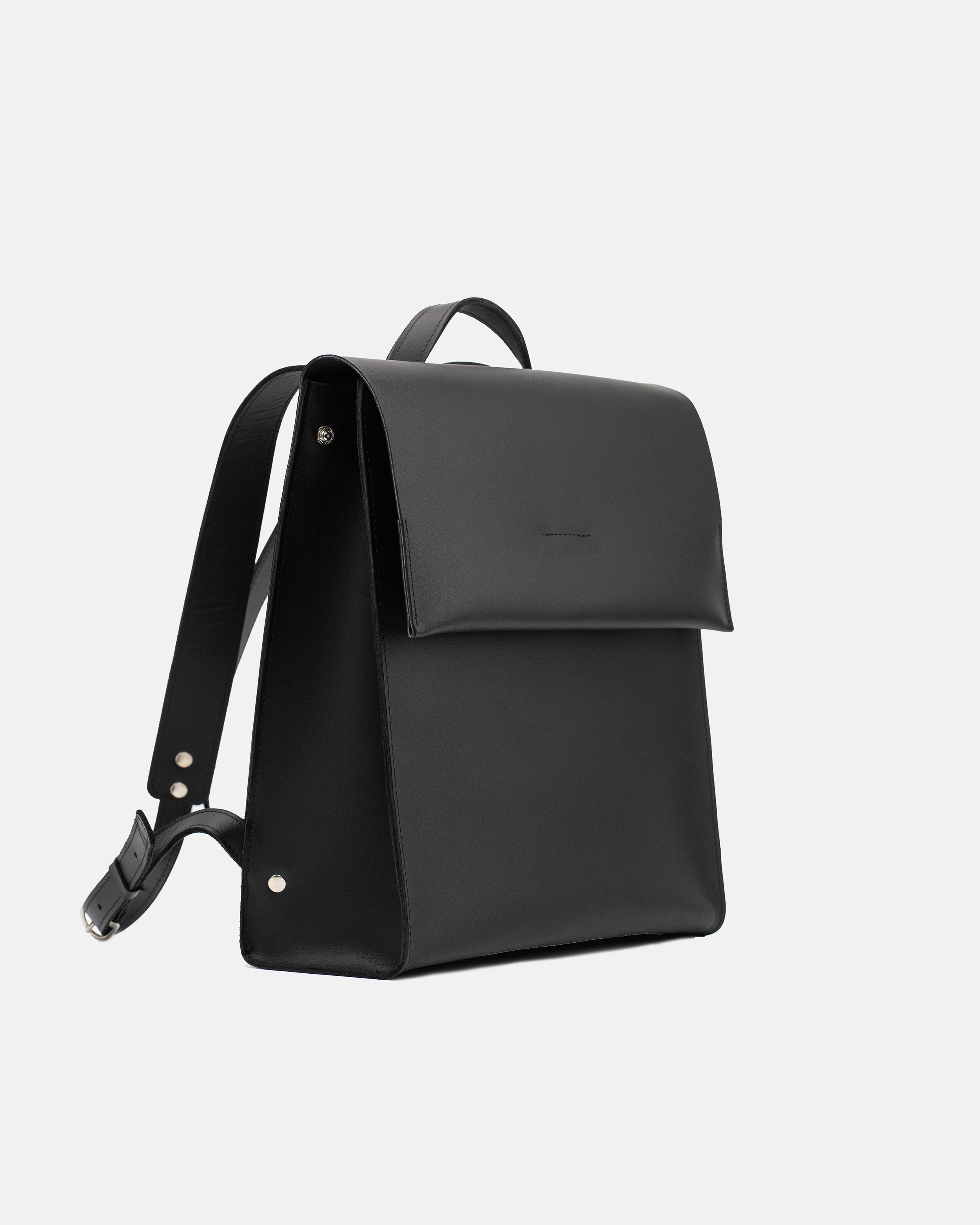 leather backpack in Black by TAKSUBA, additional product view