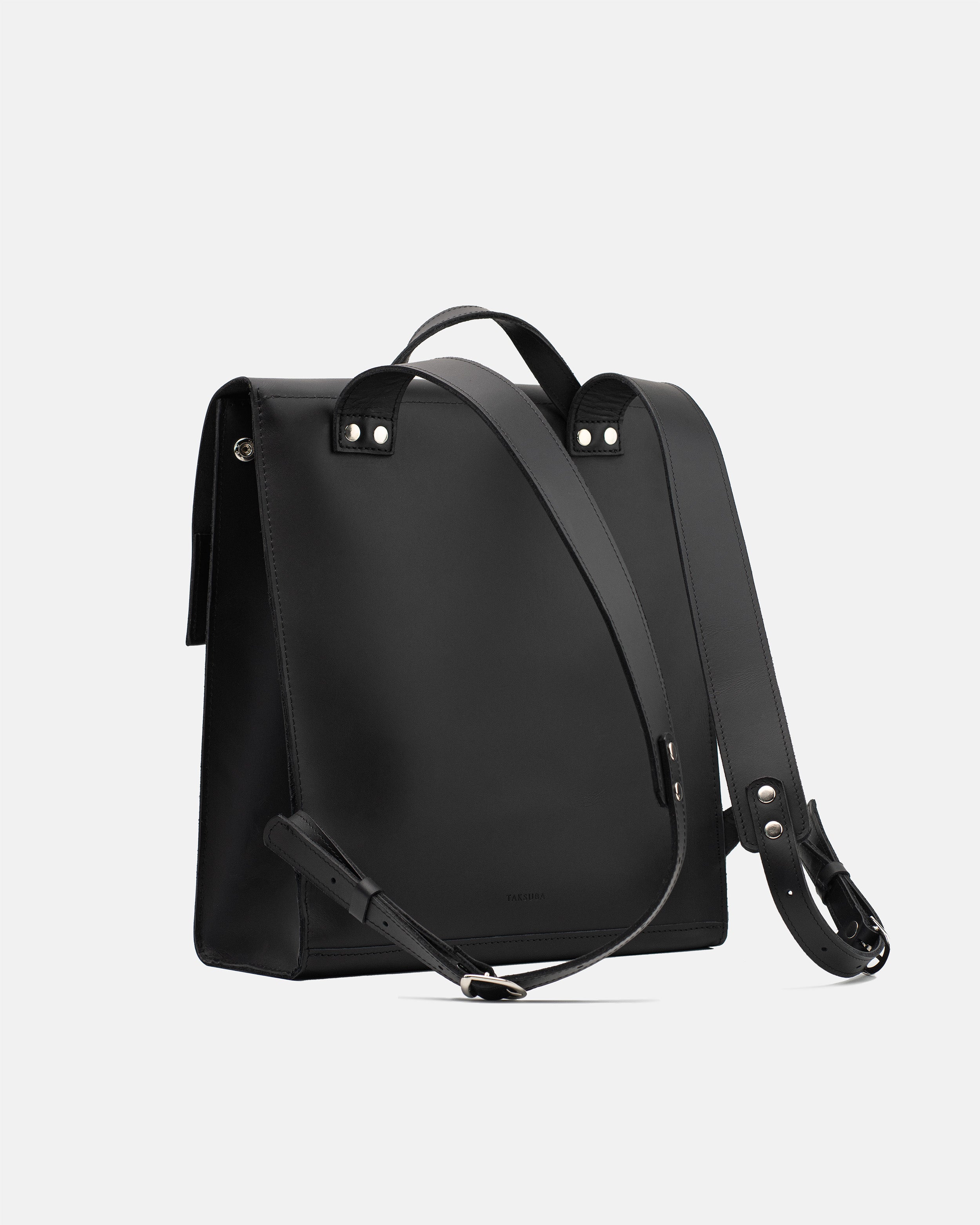 Black leather backpack Fi by TAKSUBA, alternate product view