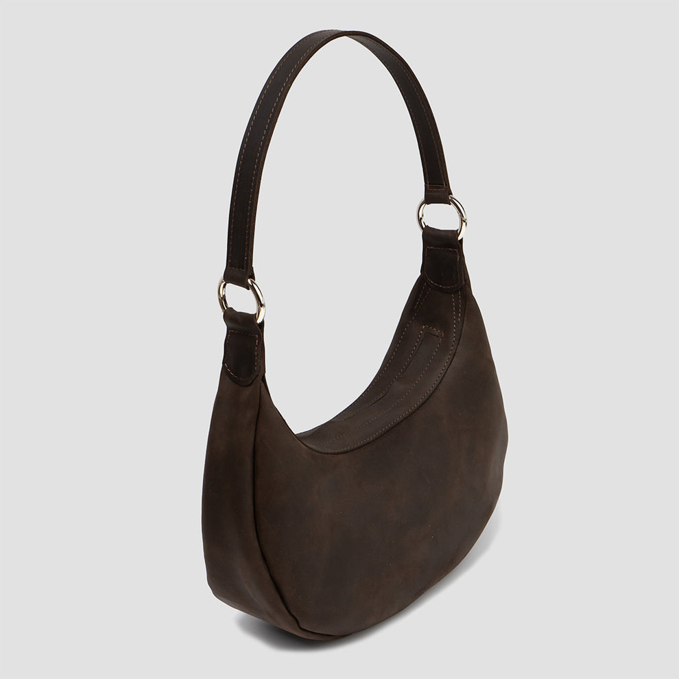 Hedera Black Large Pouch Bag