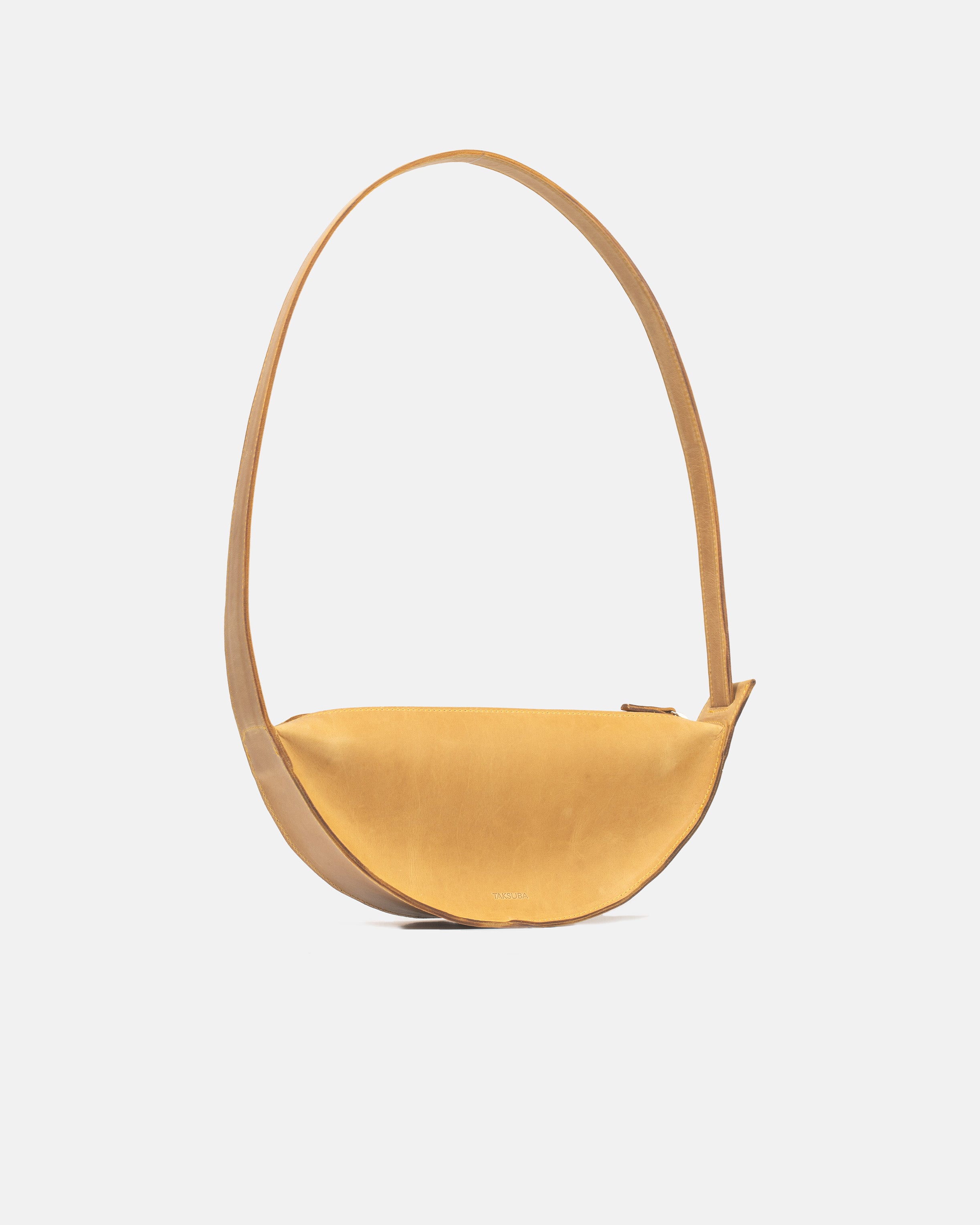 Żółta damska torebka skórzana Eclipse M - widok z boku